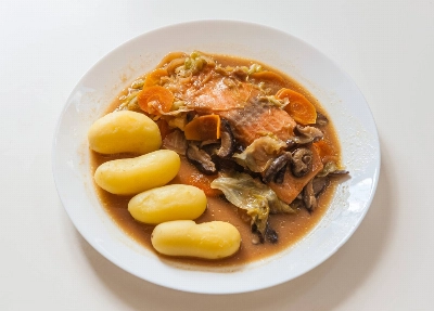 Get a taste of Hokkaido’s playfully named chan-chan yaki — or griddle-cooked salmon. Get a taste of Hokkaido’s playfully named chan-chan yaki — or griddle-cooked salmon.