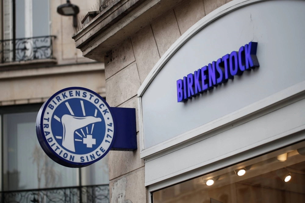 The Birkenstock logo in Paris The Birkenstock logo in Paris