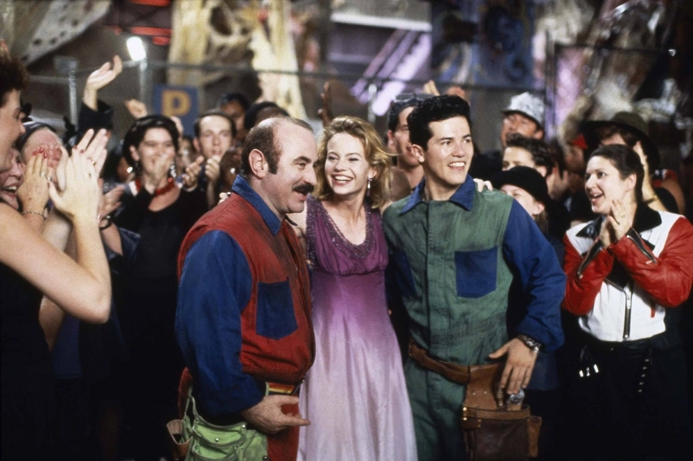 Bob Hoskins and John Leguizamo star as Mario and Luigi in 1993’s “Super Mario Bros.,” the first big-budget, big-screen attempt at a video game adaptation. Bob Hoskins and John Leguizamo star as Mario and Luigi in 1993’s “Super Mario Bros.,” the first big-budget, big-screen attempt at a video game adaptation.
