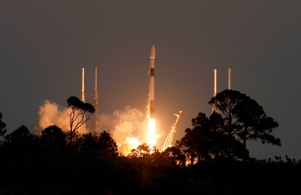 A SpaceX Falcon 9 rocket lifts off with a payload of 21 Starlink satellites from Cape Canaveral Space Force Station in Florida on Feb. 27. A SpaceX Falcon 9 rocket lifts off with a payload of 21 Starlink satellites from Cape Canaveral Space Force Station in Florida on Feb. 27.