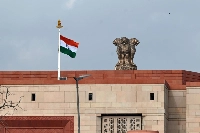 The new Parliament building in New Delhi. The Indian parliament approved a bill to reserve a third of lawmakers’ seat for women. | Bloomberg