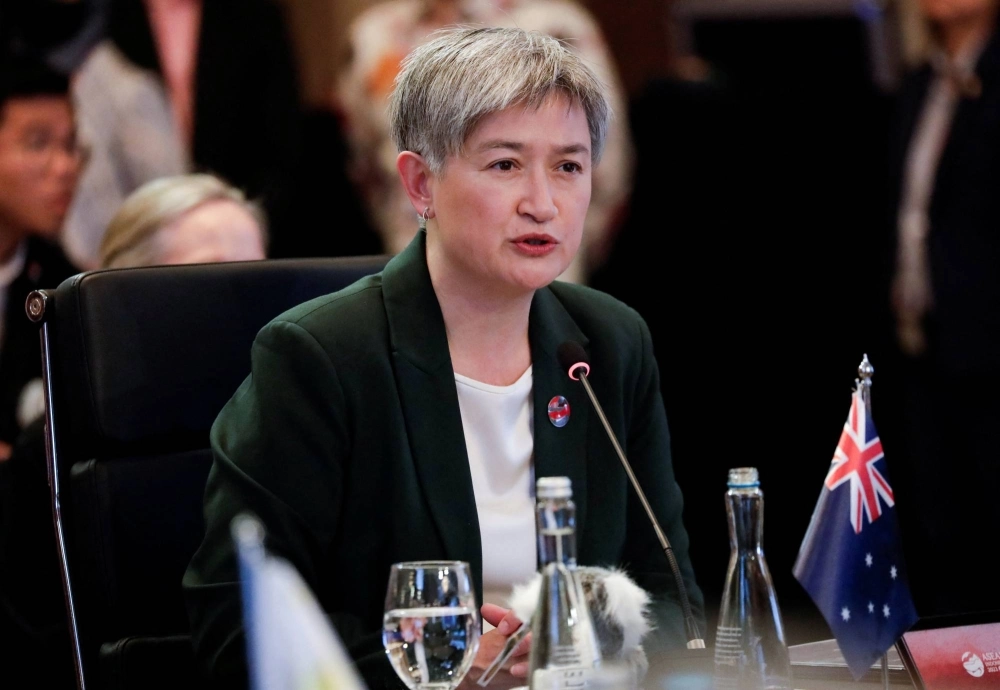 Australian Foreign Minister Penny Wong. A new partnership between Australia and Tuvalu will test a U.N. blueprint under which one rich nation takes responsibility for raising funds to enable a climate-vulnerable country to roll out measures to cope better with heat waves, floods, storms, droughts and rising seas. Australian Foreign Minister Penny Wong. A new partnership between Australia and Tuvalu will test a U.N. blueprint under which one rich nation takes responsibility for raising funds to enable a climate-vulnerable country to roll out measures to cope better with heat waves, floods, storms, droughts and rising seas.