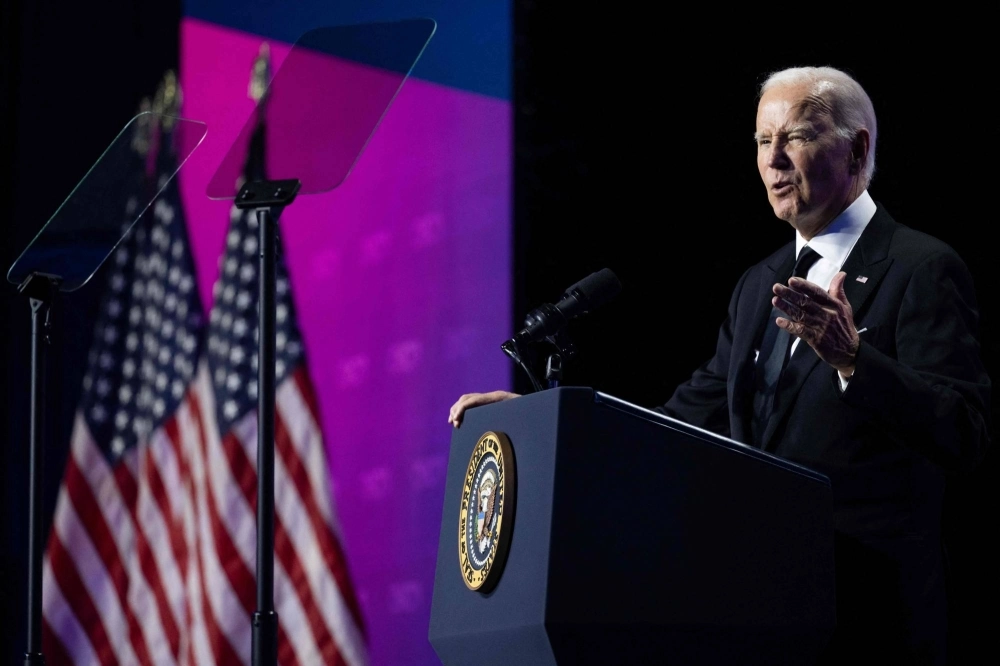 U.S. President Joe Biden speaks during the Congressional Hispanic Caucus Institute 46th Annual Gala at the Walter E. Washington Convention Center in Washington on Thursday. U.S. President Joe Biden speaks during the Congressional Hispanic Caucus Institute 46th Annual Gala at the Walter E. Washington Convention Center in Washington on Thursday.