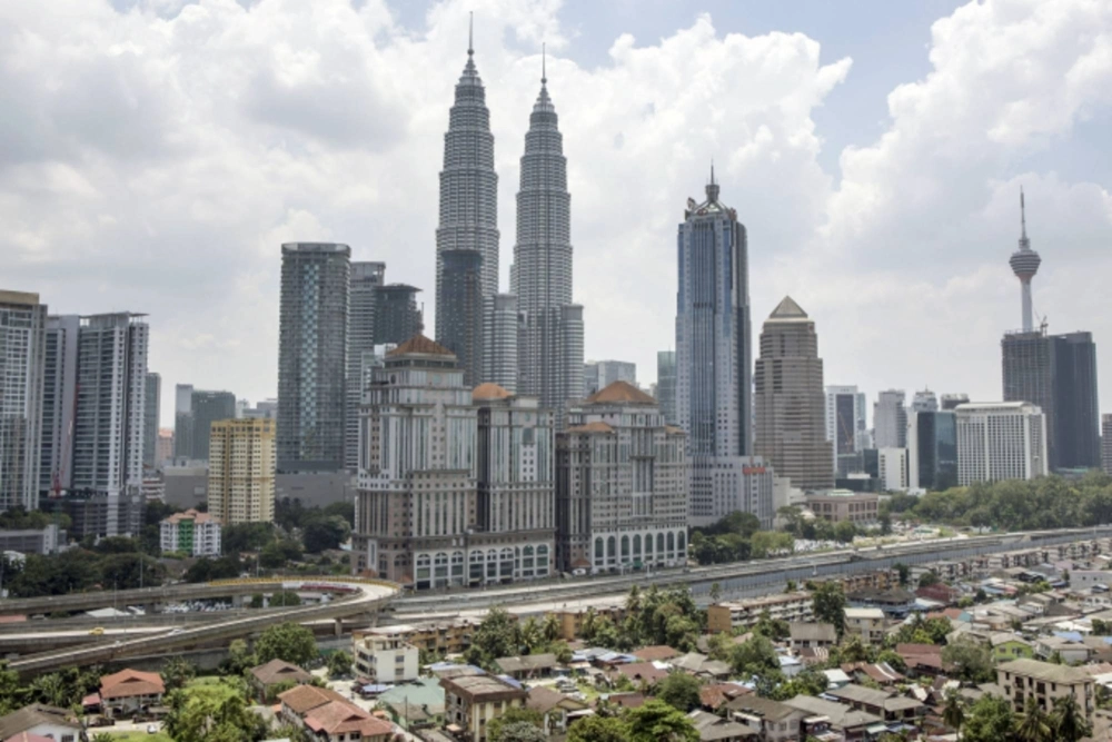 The Petronas Twin Towers in Kuala Lumpur The Petronas Twin Towers in Kuala Lumpur
