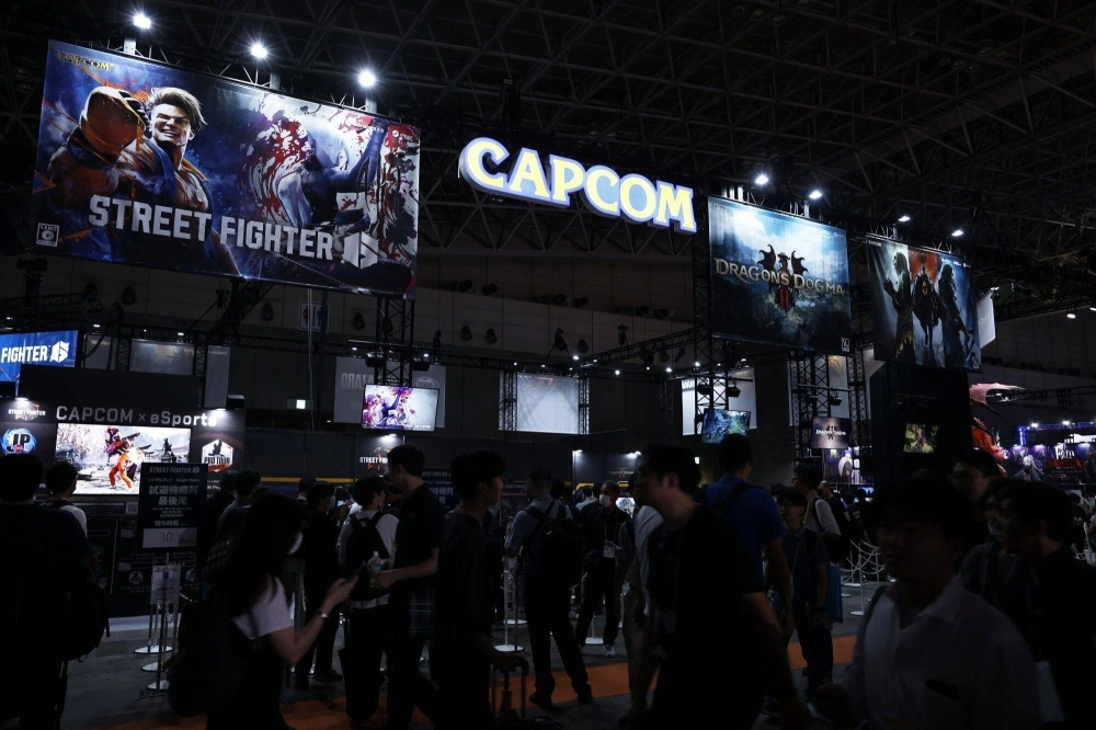 The Capcom booth at the Tokyo Game Show in Chiba last week The Capcom booth at the Tokyo Game Show in Chiba last week