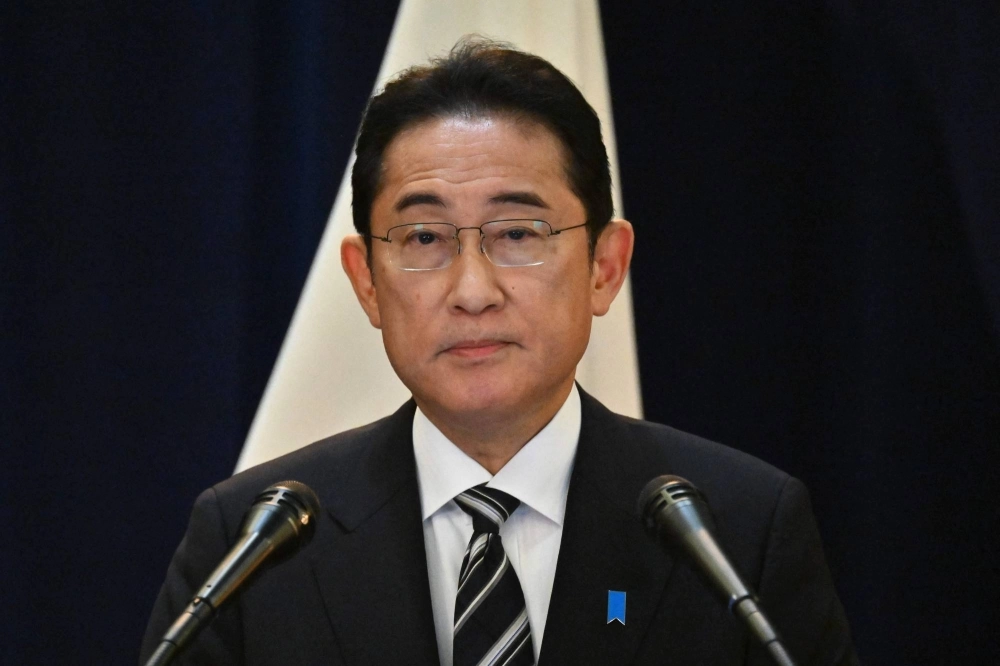 Prime Minister Fumio Kishida in New York on Wednesday Prime Minister Fumio Kishida in New York on Wednesday