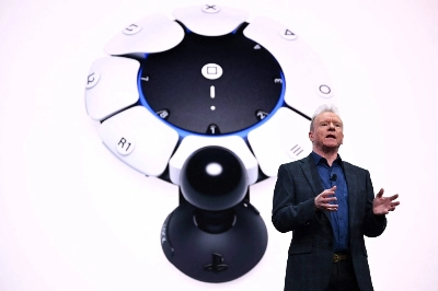 Jim Ryan, president and CEO of Sony Interactive Entertainment, speaks during the Consumer Electronics Show in Las Vegas in January.  Jim Ryan, president and CEO of Sony Interactive Entertainment, speaks during the Consumer Electronics Show in Las Vegas in January.