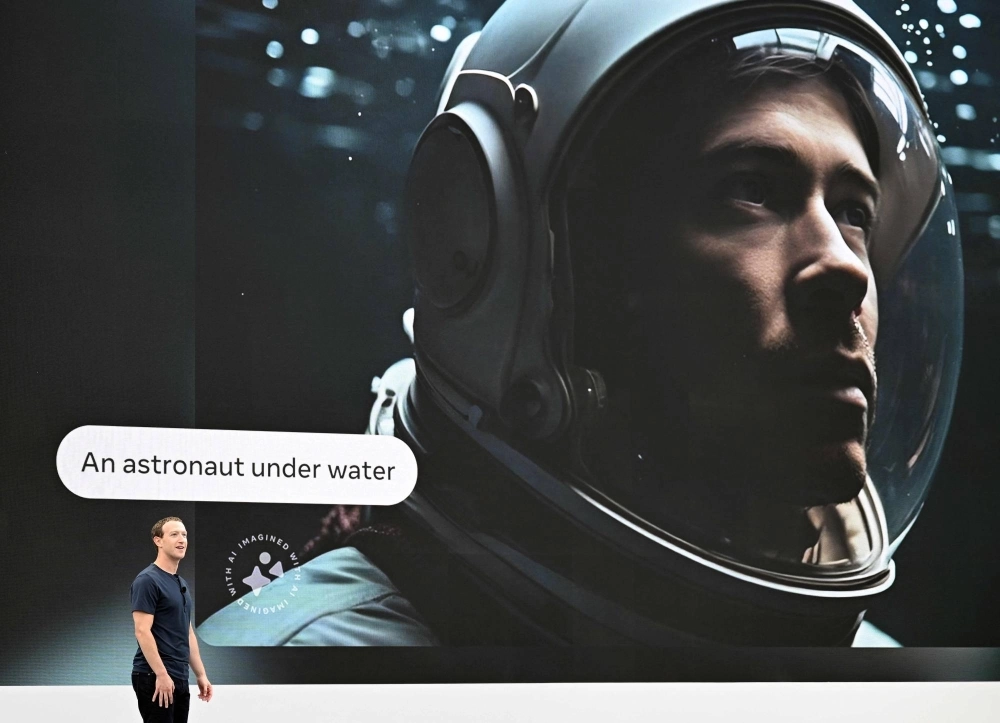 Mark Zuckerberg speaks onstage during the Meta Connect Developer Conference in Menlo Park, California, on Wednesday. Mark Zuckerberg speaks onstage during the Meta Connect Developer Conference in Menlo Park, California, on Wednesday.