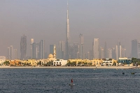 The Jumeirah Beach district of Dubai, United Arab Emirates. San Francisco-based Vesta wants to dump ground-up olivine on beaches and into seawater in an attempt to speed up the ocean’s natural ability to remove carbon dioxide. | Bloomberg