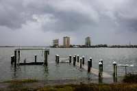 Fort Myers Beach during a high tide in Florida | Bloomberg