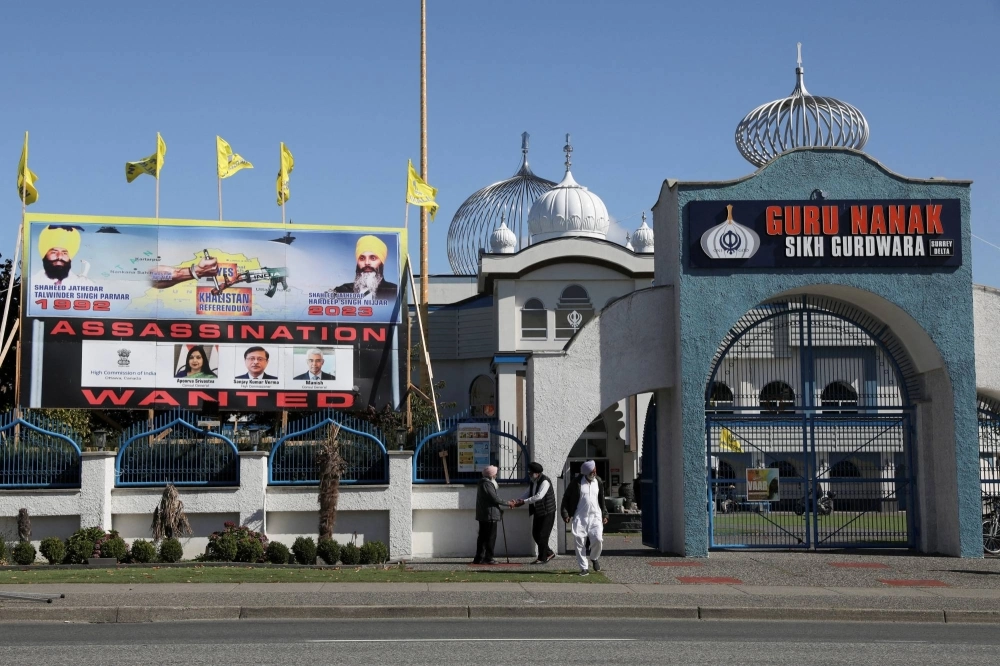 The Guru Nanak Sikh Gurdwara temple where Sikh leader Hardeep Singh Nijjar was killed in June in Surrey, British Columbia, Canada The Guru Nanak Sikh Gurdwara temple where Sikh leader Hardeep Singh Nijjar was killed in June in Surrey, British Columbia, Canada