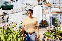 Third-generation orchid farmer and Japan Orchid Growers Association President Munekazu Eriji is passionate about the plant. | Elizabeth Beattie