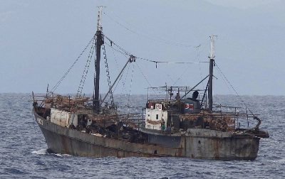 A fishing boat sails near the North Korean Special Economic Zone of Rason City, northeast of Pyongyang, in September 2011.   A fishing boat sails near the North Korean Special Economic Zone of Rason City, northeast of Pyongyang, in September 2011.