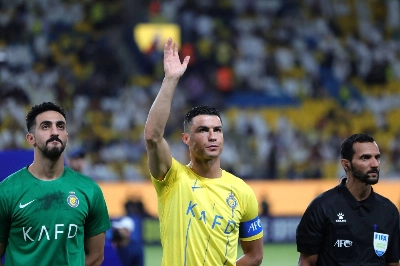 Becoming the lone bidder for the 2034 World Cup, just 27 days after its campaign was announced, caps a stunning year where the unheralded Saudi Pro League has snapped up some of soccer's top stars including Cristiano Ronaldo (center).  Becoming the lone bidder for the 2034 World Cup, just 27 days after its campaign was announced, caps a stunning year where the unheralded Saudi Pro League has snapped up some of soccer's top stars including Cristiano Ronaldo (center).