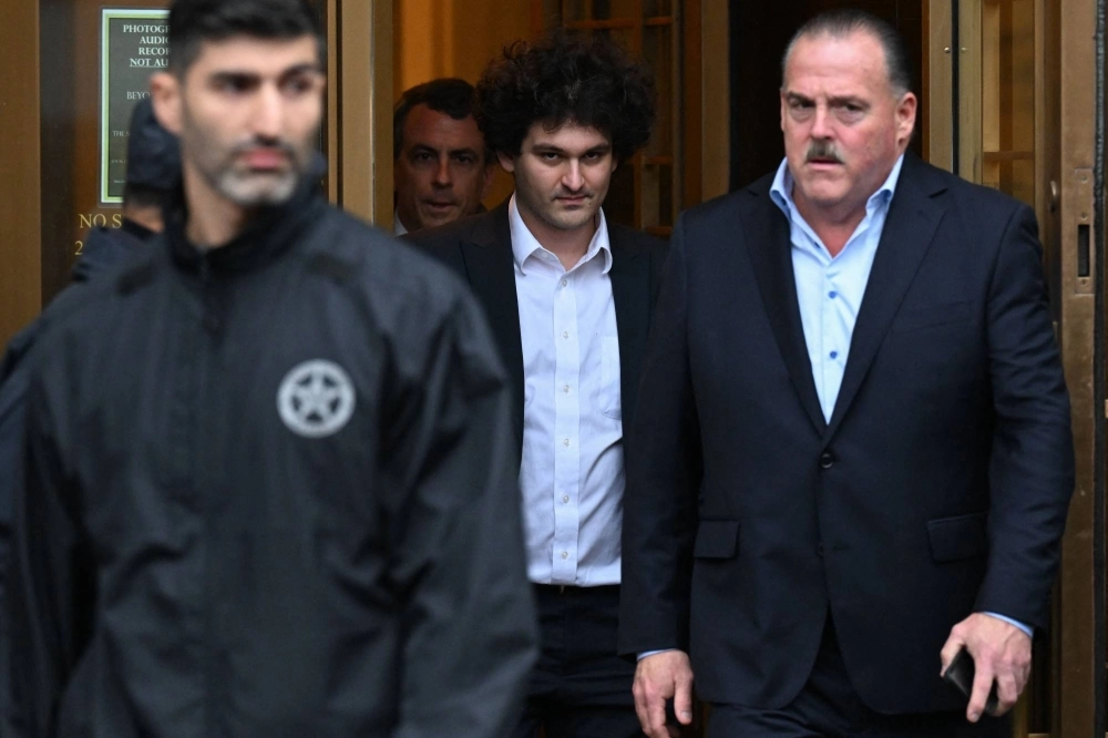 Former FTX chief executive Sam Bankman-Fried leaves Manhattan federal court in New York in January. Former FTX chief executive Sam Bankman-Fried leaves Manhattan federal court in New York in January.