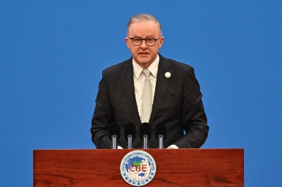 Australian Prime Minister Anthony Albanese speaks during the opening ceremony of the China International Import Expo (CIIE) in Shanghai on Saturday. Australian Prime Minister Anthony Albanese speaks during the opening ceremony of the China International Import Expo (CIIE) in Shanghai on Saturday.
