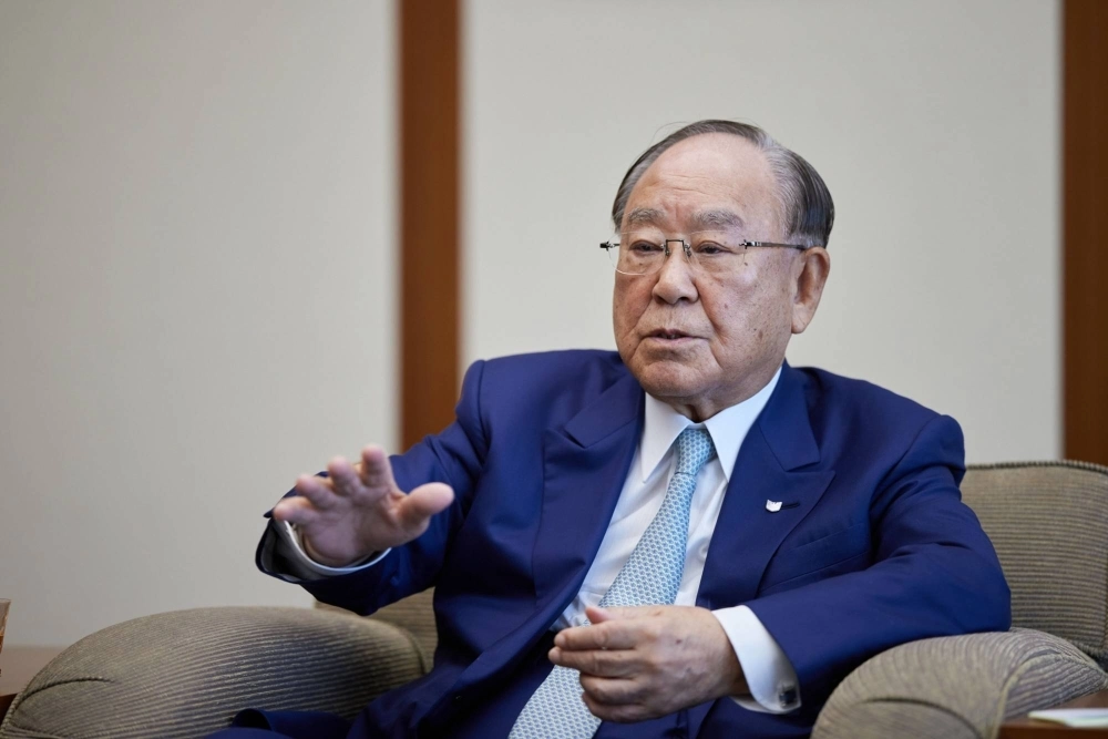 Fujio Mitarai, chief executive officer of Canon, during an interview in Tokyo on Oct. 30 Fujio Mitarai, chief executive officer of Canon, during an interview in Tokyo on Oct. 30