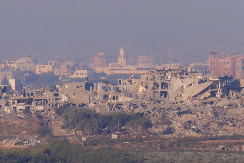 Heavily destroyed buildings at the border between Israel and Gaza on Friday amid ongoing battles between Israel and the Palestinian militant group Hamas. Heavily destroyed buildings at the border between Israel and Gaza on Friday amid ongoing battles between Israel and the Palestinian militant group Hamas.