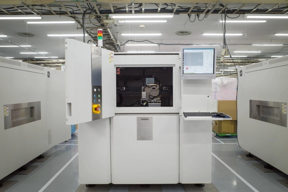 An Omron X-ray scanner VT-X750 at the company’s Ayabe Factory in Kyoto An Omron X-ray scanner VT-X750 at the company’s Ayabe Factory in Kyoto