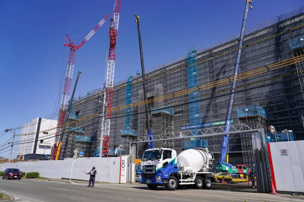 Taiwan Semiconductor Manufacturing Co.'s factory currently under construction in Kikuyo, Kumamoto Prefecture Taiwan Semiconductor Manufacturing Co.'s factory currently under construction in Kikuyo, Kumamoto Prefecture