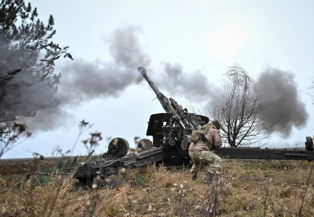 Ukrainian military members fire a howitzer at Russian forces in the Zaporizhzhia Region of Ukraine in December. Ukraine’s war effort is highly dependent on the U.S. and the other Western nations who comprise the country’s largest military and economic backers.  Ukrainian military members fire a howitzer at Russian forces in the Zaporizhzhia Region of Ukraine in December. Ukraine’s war effort is highly dependent on the U.S. and the other Western nations who comprise the country’s largest military and economic backers.