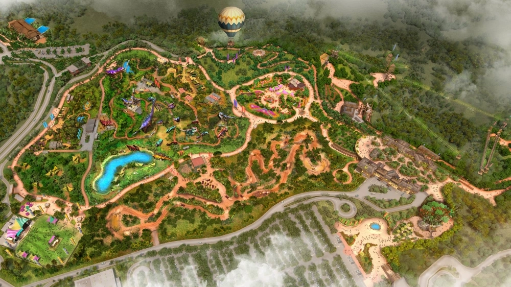 A rendering of the new Junglia theme park scheduled to open in Okinawa in 2025 A rendering of the new Junglia theme park scheduled to open in Okinawa in 2025