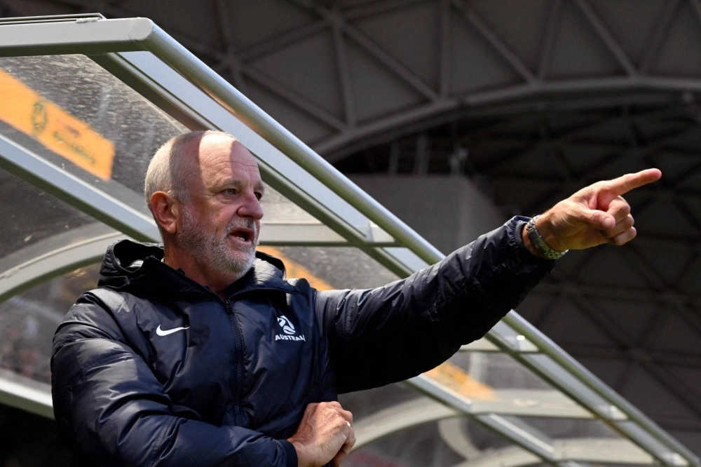 Australian coach Graham Arnold prior to his team's 2026 World Cup qualification match on Nov. 16 in Melbourne.  Australian coach Graham Arnold prior to his team's 2026 World Cup qualification match on Nov. 16 in Melbourne.