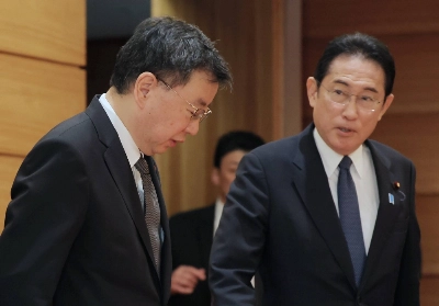 Prime Minister Fumio Kishida and Chief Cabinet Secretary Hirokazu Matsuno attend a Cabinet meeting in Tokyo on Friday. Prime Minister Fumio Kishida and Chief Cabinet Secretary Hirokazu Matsuno attend a Cabinet meeting in Tokyo on Friday.