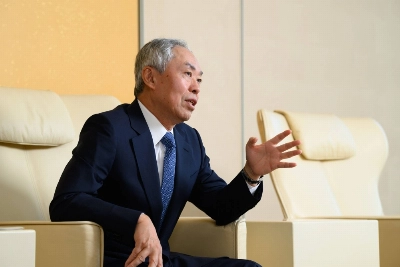 Mori Building CEO Shingo Tsuji speaks during an interview in Tokyo on Nov. 30. Mori Building CEO Shingo Tsuji speaks during an interview in Tokyo on Nov. 30.