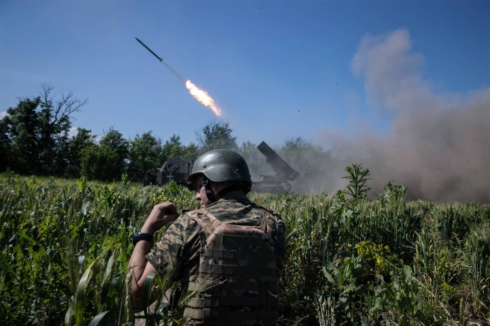 Ukrainian solider fire a missile toward enemy positions, in the Donetsk region of Ukraine on June 7. The Russia-Ukraine war is nearing its second anniversary with no end in sight. Ukrainian solider fire a missile toward enemy positions, in the Donetsk region of Ukraine on June 7. The Russia-Ukraine war is nearing its second anniversary with no end in sight.