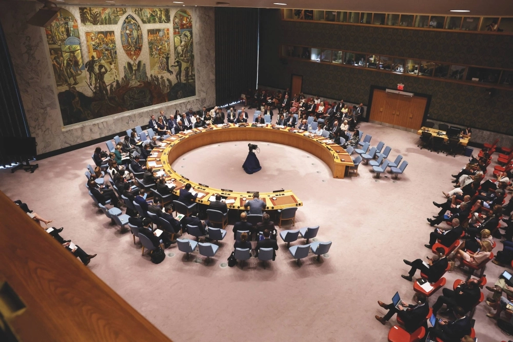 Members meet for a United Nations Security Council meeting on Ukraine on July 17. Between the carnage in the Middle East and a permanent member of the Security Council waging a war of aggression against its neighbor, there is ample reason to doubt that a consensus on U.N. reform is reachable. Members meet for a United Nations Security Council meeting on Ukraine on July 17. Between the carnage in the Middle East and a permanent member of the Security Council waging a war of aggression against its neighbor, there is ample reason to doubt that a consensus on U.N. reform is reachable.