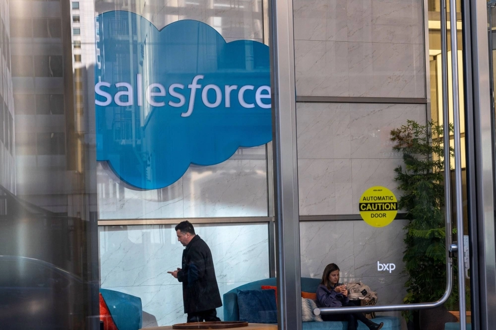 Salesforce headquarters in San Francisco.  Salesforce headquarters in San Francisco.
