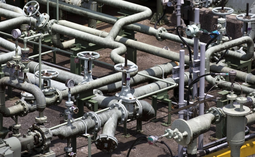 Pipes are seen near a liquefied natural gas tank in Japan. In the U.S., natural gas overtook coal as the country’s top source of electricity in 2016 and made up nearly 44% of the its power production. Pipes are seen near a liquefied natural gas tank in Japan. In the U.S., natural gas overtook coal as the country’s top source of electricity in 2016 and made up nearly 44% of the its power production.