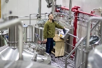 Hiromi Uetake has future plans to turn some of the currently unused rooms of the former elementary school into taprooms for visiting customers. | JUSTIN RANDALL