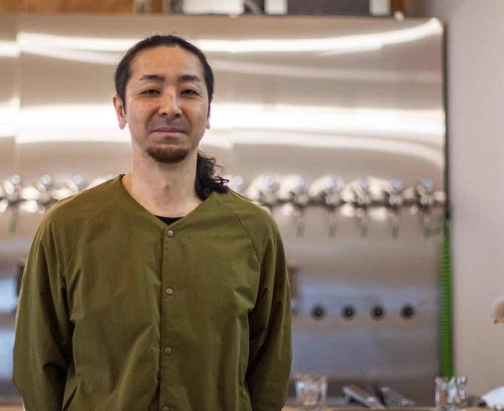 Hiromi Uetake founded his craft beer brewery, Brassiere Knot, inside a shuttered elementary school in eastern Hokkaido. Hiromi Uetake founded his craft beer brewery, Brassiere Knot, inside a shuttered elementary school in eastern Hokkaido.