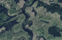 A satellite view of clearcuts in the vicinity of Prince George, British Columbia.  | Google Earth