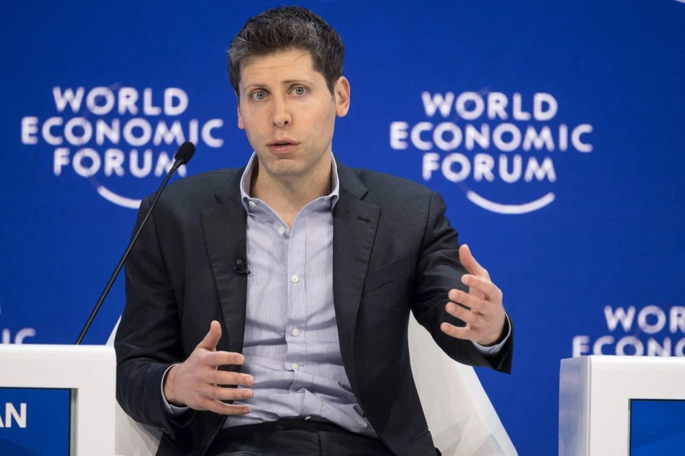 OpenAI CEO Sam Altman attends a session of the World Economic Forum in Davos, Switzerland, on Thursday. OpenAI CEO Sam Altman attends a session of the World Economic Forum in Davos, Switzerland, on Thursday.