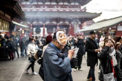 Sensoji Temple, a popular tourist location, in Tokyo on Jan. 18 Sensoji Temple, a popular tourist location, in Tokyo on Jan. 18