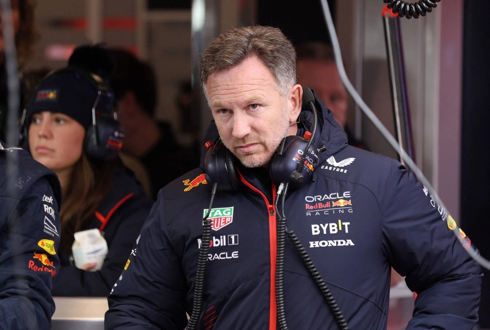Red Bull team principal Christian Horner ahead of a practice session for the Las Vegas Grand Prix in November Red Bull team principal Christian Horner ahead of a practice session for the Las Vegas Grand Prix in November