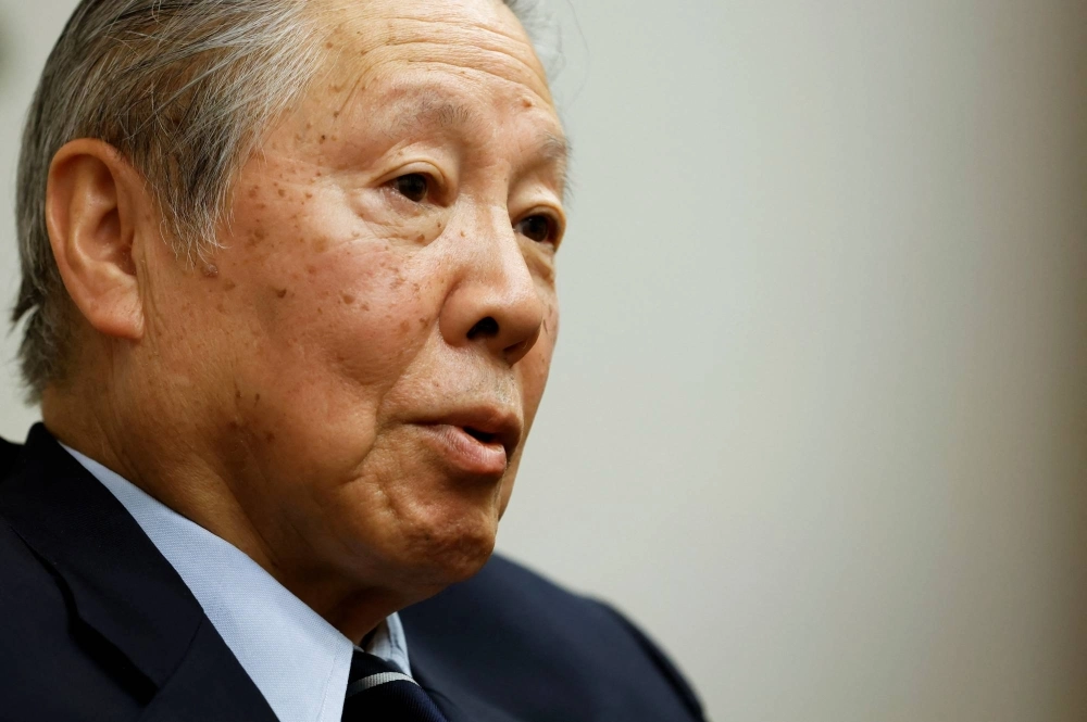 Tetsuro Higashi, the chairman of Rapidus, speaks during an interview in Tokyo in February last year.  Tetsuro Higashi, the chairman of Rapidus, speaks during an interview in Tokyo in February last year.
