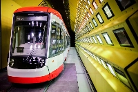 Sun simulation at the Rail Tec Arsenal facility in Vienna, Austria, on Dec. 15, 2023 | Bloomberg