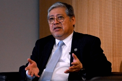 Philippine Foreign Secretary Enrique Manalo speaks during an interview on the sidelines of the Australia-ASEAN summit in Melbourne on Monday.  Philippine Foreign Secretary Enrique Manalo speaks during an interview on the sidelines of the Australia-ASEAN summit in Melbourne on Monday.