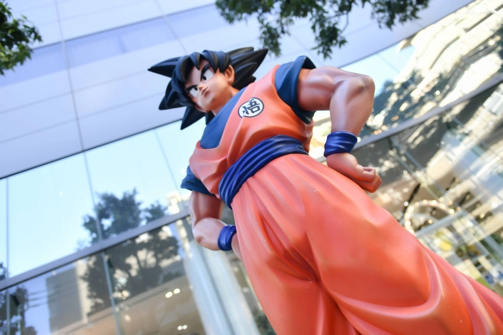 A statue of "Dragon Ball" character Goku stands outside the offices of Bandai Namco in Tokyo. The figure is now as recognizable as such characters as Mickey Mouse and Spider-Man.  A statue of "Dragon Ball" character Goku stands outside the offices of Bandai Namco in Tokyo. The figure is now as recognizable as such characters as Mickey Mouse and Spider-Man.