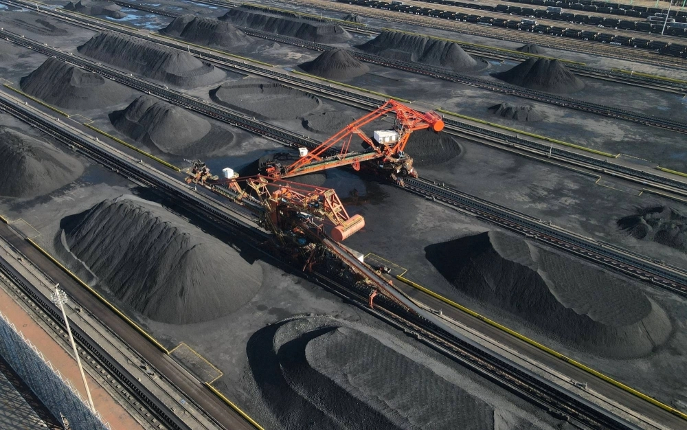 The coal terminal at Huanghua port, in China's Hebei province in February last year  The coal terminal at Huanghua port, in China's Hebei province in February last year