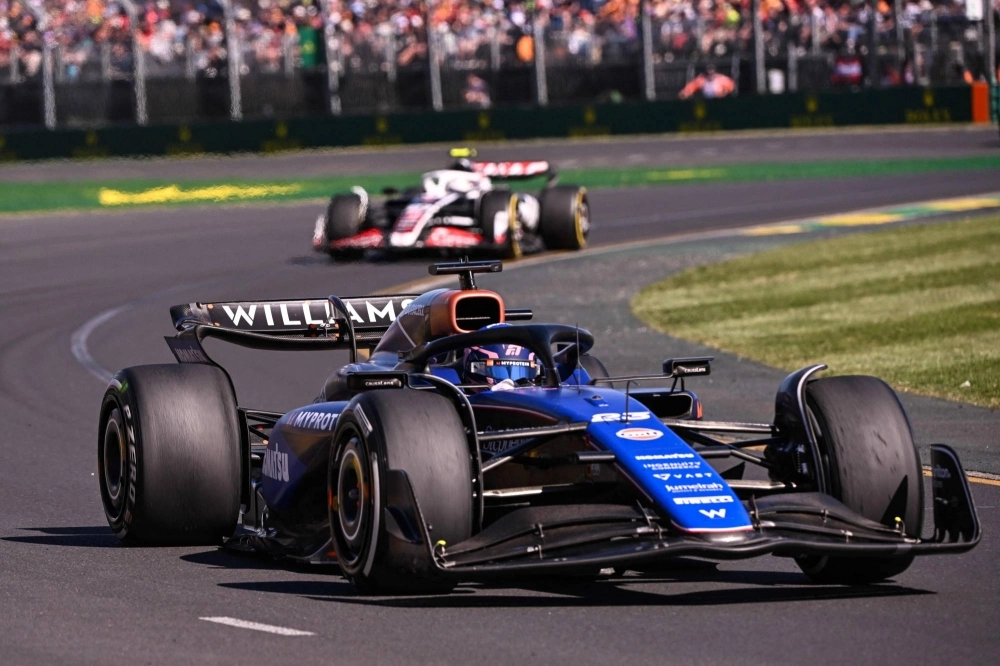 Williams' Alexander Albon drives during the Australian Formula One Grand Prix in Melbourne on Sunday. Williams' Alexander Albon drives during the Australian Formula One Grand Prix in Melbourne on Sunday.