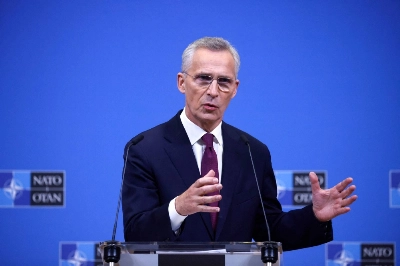 NATO Secretary-General Jens Stoltenberg speaks during a news conference at NATO Headquarters in Brussels on Thursday. NATO Secretary-General Jens Stoltenberg speaks during a news conference at NATO Headquarters in Brussels on Thursday.