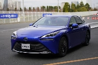 A Toyota Mirai fuel cell electric vehicle. Sky-high fuel prices are discouraging even hardcore hydrogen enthusiasts from driving such vehicles.  | Bloomberg