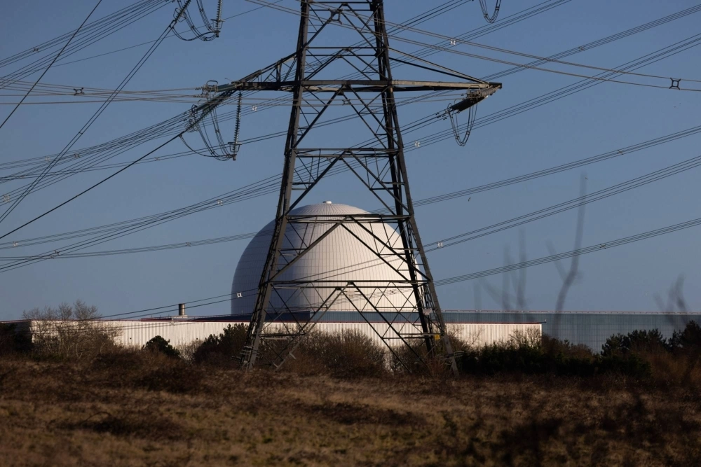 Electricity pylons next to the Sizewell B nuclear power station, in Sizewell, U.K. Electricity pylons next to the Sizewell B nuclear power station, in Sizewell, U.K.