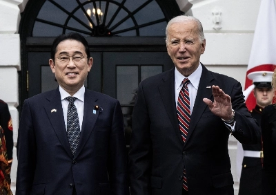 Prime Minister Fumio Kishida and U.S. President Joe Biden at the White House in Washington on Tuesday Prime Minister Fumio Kishida and U.S. President Joe Biden at the White House in Washington on Tuesday