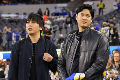 Dodgers star Shohei Ohtani and his interpreter, Ippei Mizuhara, in December at SoFi Stadium in Inglewood, California Dodgers star Shohei Ohtani and his interpreter, Ippei Mizuhara, in December at SoFi Stadium in Inglewood, California
